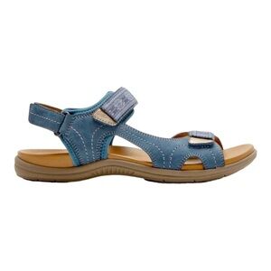New Cobb Hill ‘Rubey’ Sz 9 Moroccon Blue Nubuck Adjustable Velcro Strap
